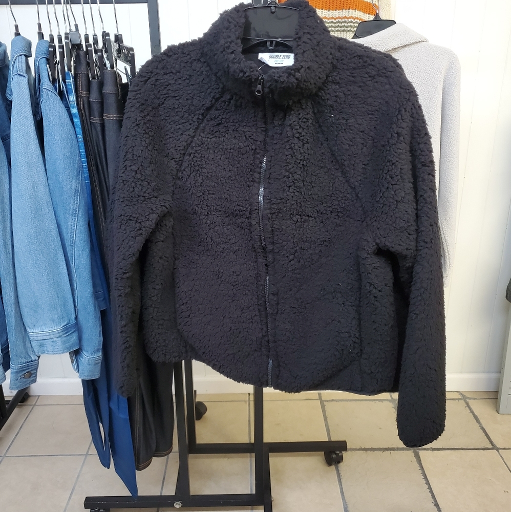 Casual Fuzzy Faux Jacket